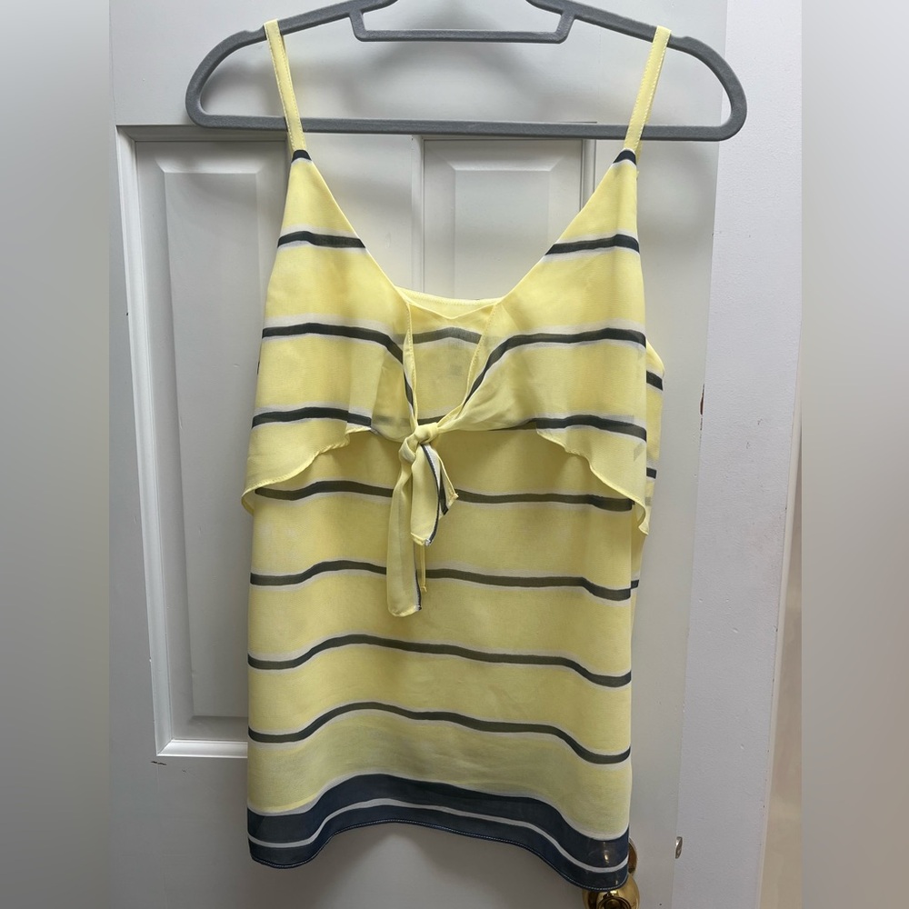 Cabi tank yellow/navy blue